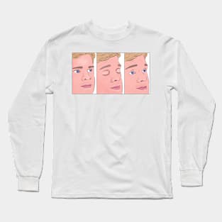 Blinking Meme Man Long Sleeve T-Shirt